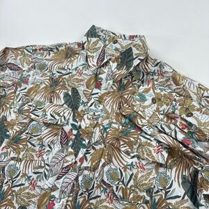 Western Aloha Pearl Snap Shirt Mens XL Hawaiian Cowboy Cloth Long Sleeve USA